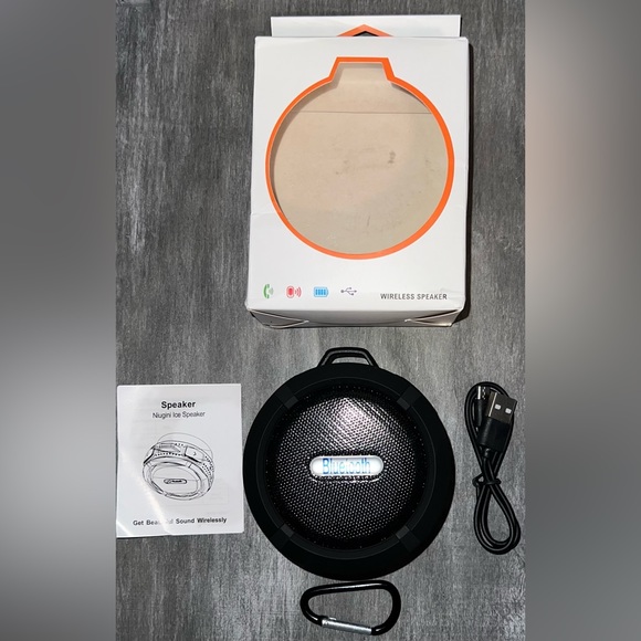 Wireless Speaker, Black, Great for Outdoor or Shower or Inside, Model:  C6 - Picture 3 of 12